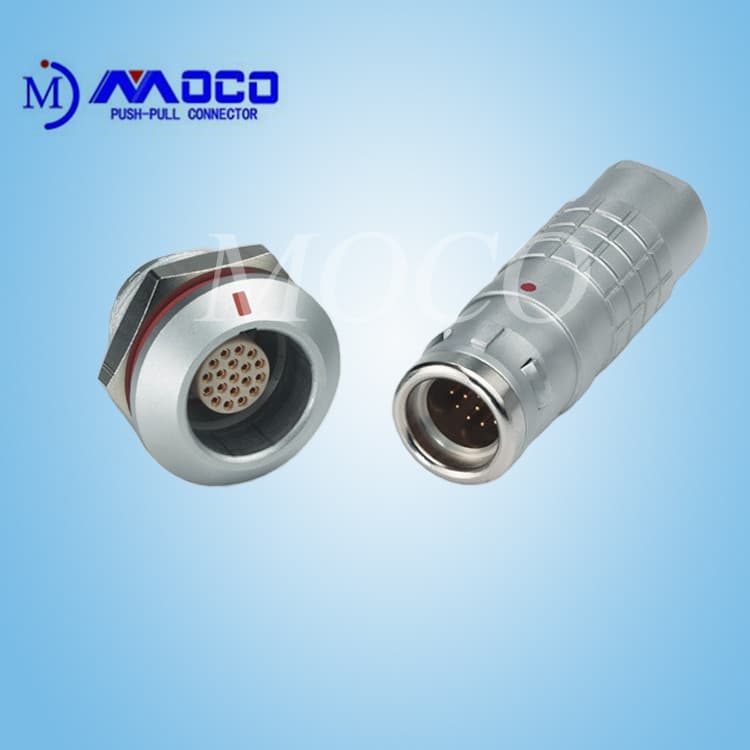ISO9001 compliant 19 pin female and male watertight connector IP 68